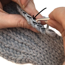 back loop only crochet stitches
