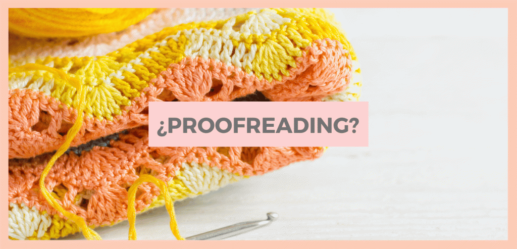 proofreading en patrones de crochet